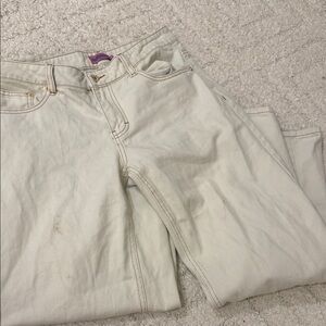 Edikted Cream and Pink Label Denim